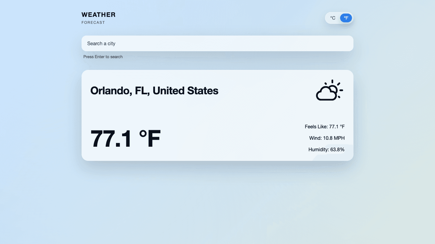 Weather App preview